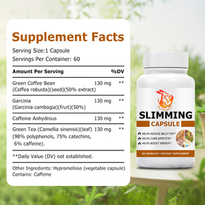 Capsules Minceur Directes d'Usine : Café Vert et Garcinia pour Réduire la Graisse Abdominale, Réduire l'Appétit et Aider à la Perte de Poids - Product Image 5