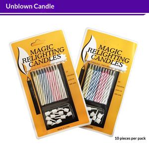 <span class=keywords><strong>Bougie</strong></span> d'anniversaire qui s'allume, jouet créatif, accessoires <span class=keywords><strong>de</strong></span> <span class=keywords><strong>magie</strong></span>, réallumage, vente en gros, mini emballage <span class=keywords><strong>de</strong></span> carte à aspiration - Product Image 3