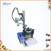 Positionneurs de soudage automatiques, support de torche pneumatique réglable, capacité de 30 kg, positionneur de table tournante pour le soudage de tubes en acier