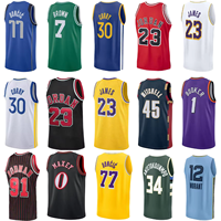 Nuevo en 2026: Camiseta Deportiva Transpirable de Spandex/Poliéster con Bordado de los Jugadores de la NBA James 7, Durant 5, Edwards 0, Tatum 11, Brunson 77 y Doncic