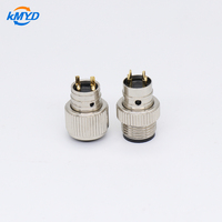 Connecteur M12 A-Code blindé mâle/femelle étanche IP67, 2 à 17 broches, type PCB/soudure pour systèmes de capteurs et d'automatisation