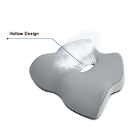 Promotion de liquidation haute qualité 100% polyester mousse à mémoire coccyx coussin de siège orthopédique pour chaise