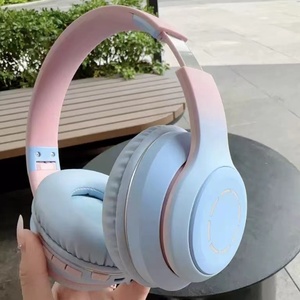 Auriculares Inalámbricos HI-FI con Bajos y Cancelación de Ruido, Micrófono Ligero, Diseño Degradado, Casco Deportivo para Chicas, Compatibles con BT para Teléfonos Móviles y Aviación - Product Image 3