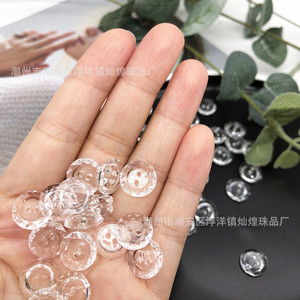 Acrylic <b>Buttons</b> Round 12mm Transparent For DIY Clothing Decorative Jewelry Buckle Eco Friendly Chaozhou Origin - Product Image 1