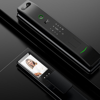 TTlock Tuya WiFi Código digital Tarjeta IC Teclas de huellas dactilares Cerradura de puerta inteligente electrónica completamente automática Wifi con reconocimiento facial 3D