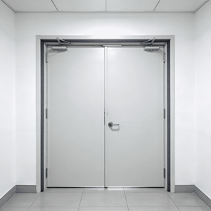 Puerta Cortafuego de Metal Personalizada de Fábrica con 36 Años de Experiencia, ODM/OEM, Resistente al Fuego, para Exteriores, de Grado de Construcción, Alta Densidad y Duradera - Product Image 1