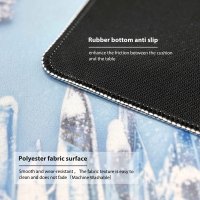 Tapis de jeu de table carré en caoutchouc imperméable personnalisé AY PAD AYMM006 33,5x33,5 pouces pour Mahjong et Poker