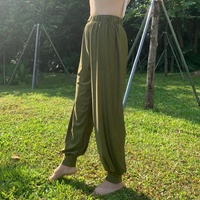 Pantalon de danse et de yoga unisexe - Pantalon fuselé froissé style lanterne pour la pratique et la performance de la danse