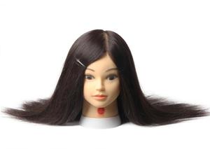 Migliore Qualità di Formazione Femminile Mannequin <span class=keywords><strong>Testa</strong></span> Con Capelli Naturali <span class=keywords><strong>In</strong></span> Vendita - Product Image 2