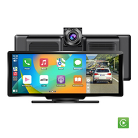 Monitor Portabel IPS HD 10,26 inci, Layar Wireless Carplay, Android Auto Nirkabel, Layar Mobil Universal, Multimedia Stereo Mobil