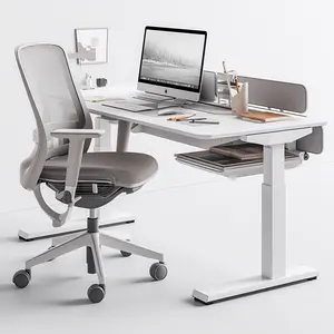 Home Office Furniture Single Motor Sit Stand up Lift Desk Frame Laptop Computer Table Height Adjustable Electric Standing Desk