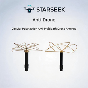 Antenne omnidirectionnelle polarisée circulaire à quatre ou six feuilles pour véhicule, sac à dos, accessoire de brouilleur de drone - Product Image 2