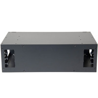 Panel Patch serat ODF dudukan rak 48-Port 3U | FC Mode tunggal, dipasang dengan ekor & adaptor