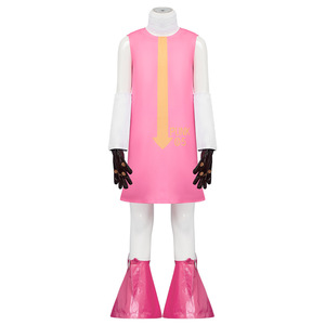 Disfraz de Vegapunk 5 para mujer, conjunto de disfraz de anime para adultos, color rosa con guantes y botas - Product Image 1