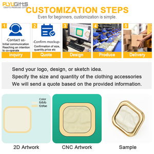 Boutons <span class=keywords><strong>fantaisie</strong></span> en métal doré en forme de cœur, logo personnalisé de créateur de luxe, alliage, peinture émaillée, durables, accessoires vestimentaires durables - Product Image 3