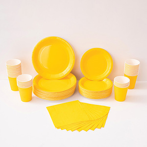 Ensemble de vaisselle jetable Niceparty, assiettes, gobelets et serviettes roses, kit de fournitures pour fête d'anniversaire - Product Image 2