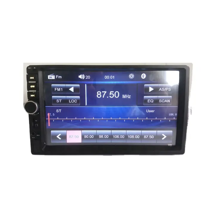 2 Din 7 인치 디지털 TFT 터치 스크린 Bt 비디오 Coche Mp5 Autoradio 자동차 라디오 Autoradio 라디오 MP5 플레이어