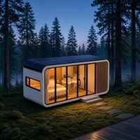 Cabine Apple Photovoltaïque Auto-alimentée, Épaisseur 5mm, Garantie 1 An, Maison Mobile pour Hôtes, Bureau, Salon, Capsule Spatiale Extérieure