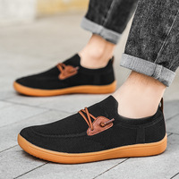 Chaussures bateau en maille respirante pour hommes, légères, à semelle souple en caoutchouc, mocassins décontractés pour la marche quotidienne