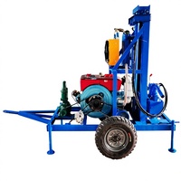 Foreuse hydraulique portable pour puits d'eau, machine de forage de puits pour l'irrigation agricole et les projets d'eau rurale