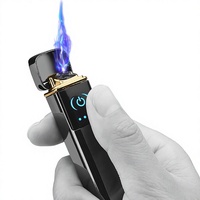 Briquet électronique à activation par empreinte digitale D029, rechargeable, coupe-vent, alimenté par USB, mode impulsion, Zhejiang