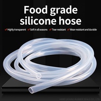 Tuyau en silicone transparent de qualité industrielle, résistant au vieillissement, haute température, flexible, extrudé, disponible en taille personnalisée