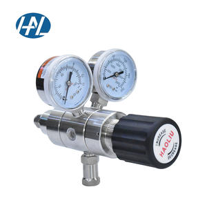 HAL-LOK paslanmaz çelik SS316 çift kademeli regülatör laboratuvar hava oksijen iki aşamalı gaz basınç regülatörü - Product Image 1