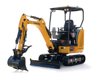 Miniexcavadora de orugas de 1.8 toneladas marca China 9018F con brazo de giro sin sobrepaso de cola, excavadora mini ideal para construcción - Product Image 1