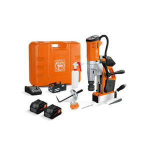 Taladro de corona inalámbrico Yem Core Drill profesional para perforación de metal con base magnética y accesorios incluidos - Product Image 1