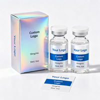 Boîte de rangement personnalisée pour peptides simples ou doubles et étiquettes, boîtes à peptides pour flacons de 3 ml avec plateau en plastique