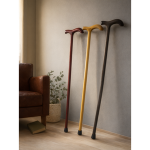 Canne de marche en bois pour la rééducation médicale, bâton simple pour personnes âgées, aide à la marche - Product Image 3