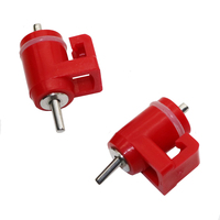 Abreuoires billes automatique en acier rouge, 1 pièce, pour les poules, gobelets pour boire les poissons