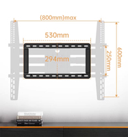 NB SP5 Universal Strong Tilt Swivel Full Motion 75-110 Inch TV Wall Mount Bracket MAX.VESA 800x600mm Beban Maksimal 90.9kg