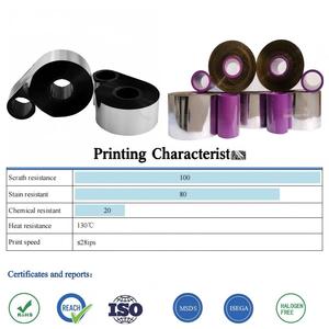 ริบบิ้นเรซิ่น TTO ราคาประหยัด ขนาด 33 มม. x 450 ม. สำหรับงานพิมพ์ฉลากบรรจุภัณฑ์อาหารทั่วไป ใช้ได้กับเครื่องพิมพ์แบบซับลิเมชั่น - Product Image 4