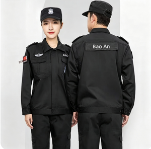 Set Uniforme da Lavoro di Sicurezza per Uomo, Giacca a Maniche Lunghe in Poliestere Imbottita, Outfit per Autunno/Inverno, Gestione Proprietà/Portineria - Product Image 3