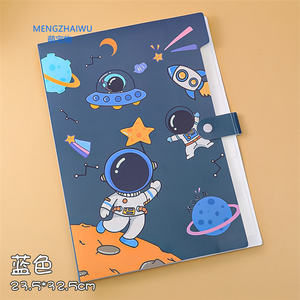 Articles scolaires français pour enfants papeterie portefeuille extensible sac à documents étanche dessin animé PP grande capacité dossier a4 - Product Image 2