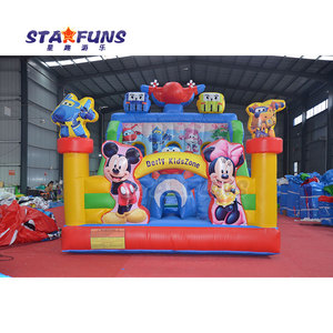 Phim hoạt hình thương mại <span class=keywords><strong>Inflatable</strong></span> trượt công viên chủ đề Mickey Minnie chuột nhà bị trả lại với trượt <span class=keywords><strong>Inflatable</strong></span> <span class=keywords><strong>Bouncer</strong></span> bên trẻ em - Product Image 2