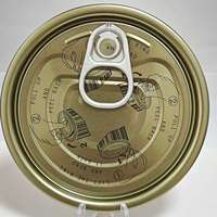 300 #   Couvercles de boîtes de conserve EOE à ouverture facile, chromés double or, 72,9 mm, pour maïs en conserve