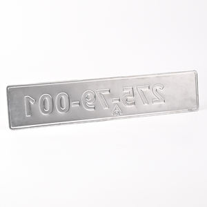 Película reflectante de matrícula de coche conmutable de aluminio Israel Eur de 52x11cm personalizada - Product Image 6