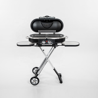 Chariot de Camping multifonctionnel, gril à gaz électrique pliable Portable pour l'extérieur