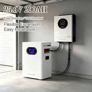 Batteria al Litio Ibrida Split per Accumulo di Emergenza Domestica 5.12kWh 25.6V 200Ah, Sicurezza Energetica Contro i Blackout da Tempesta - Product Image 1