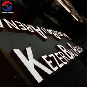 Customized Acrylic Letter External Indoor Illuminated Building Signs Led Channel Letters For Shop Brand Signage
