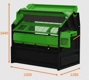 Compostor de solo ce epa chi, máquina saperadora de areia e cascalho para agricultura agrícola