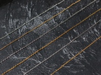 En gros 18k plaqué or chaînes en acier inoxydable bijoux serpent corde gourmette lien chaîne femmes collier chaîne pour la fabrication de bijoux