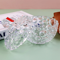 Europese Glazen Snoeppot Creatieve Polka Dot Bubble Woonkamer Slaapkamer Opslagpot Met Deksel Fruit Cup Sieraden Opslag