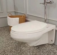 Cuvette de toilette en céramique murale blanche articles sanitaires de salle de bain chinois