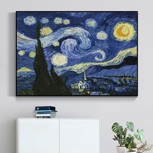 Murale Senza Cuciture <span class=keywords><strong>Notte</strong></span> <span class=keywords><strong>Stellata</strong></span> di Van <span class=keywords><strong>Gogh</strong></span>, Carta da Parati Personalizzabile per Camera da Letto - Product Image 3