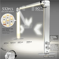 Corps de lampe en aluminium de style moderne, nouvelle alimentation CC, éclairage de bureau, protection des yeux pour une utilisation en intérieur sur les tables de manucure