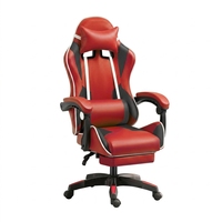 Kursi Gaming E-Sports Ergonomis, Kursi Kantor Putar Rebah Nyaman, Anji Modern Minimalis, Pelapis Kulit, Kafe Internet