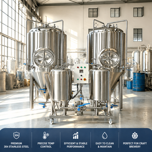 Fermenteur de bière conique commercial en acier inoxydable AISI 304 de 1000 L en stock pour brasserie - Product Image 1